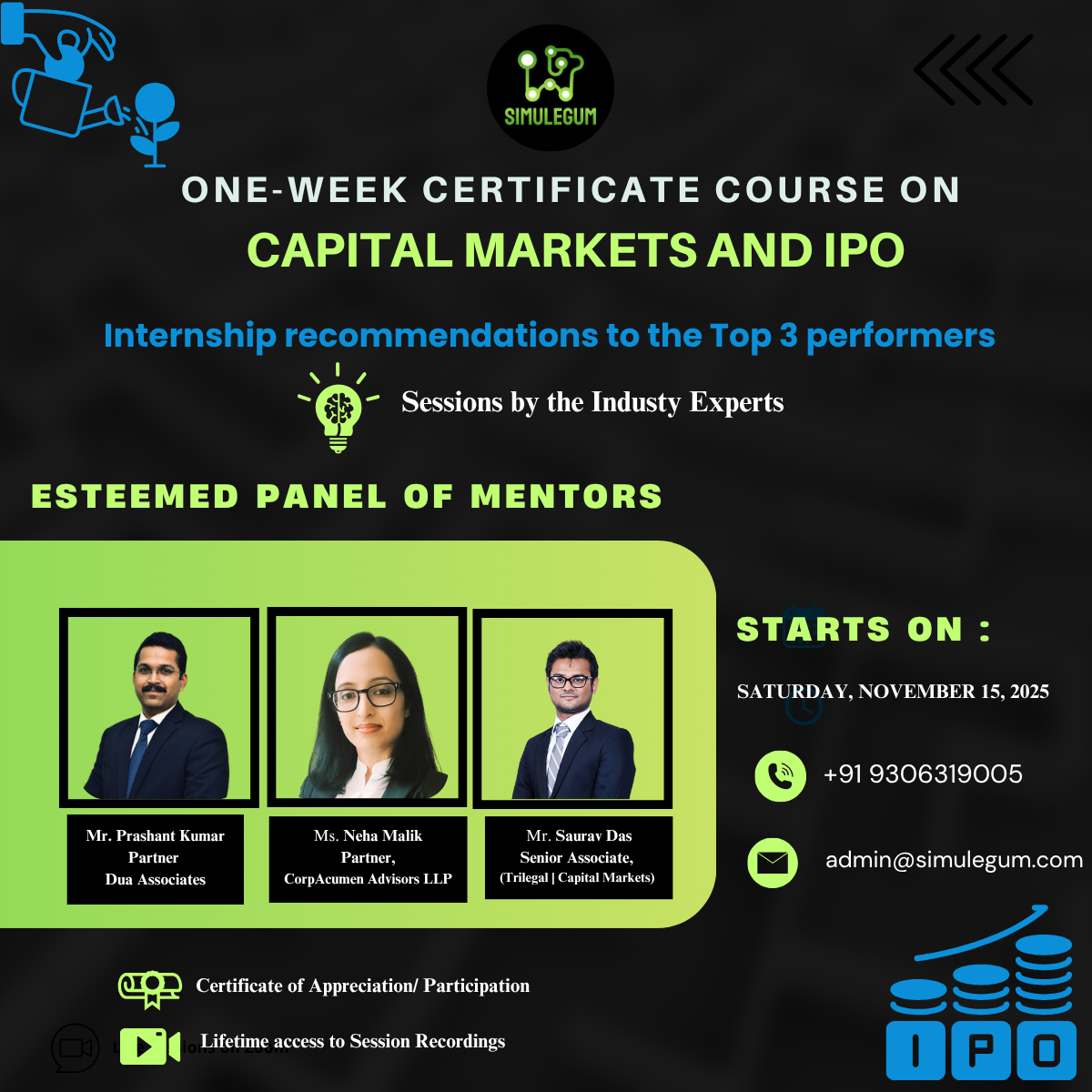 7-Day Certificate Course on Capital Markets and IPOs