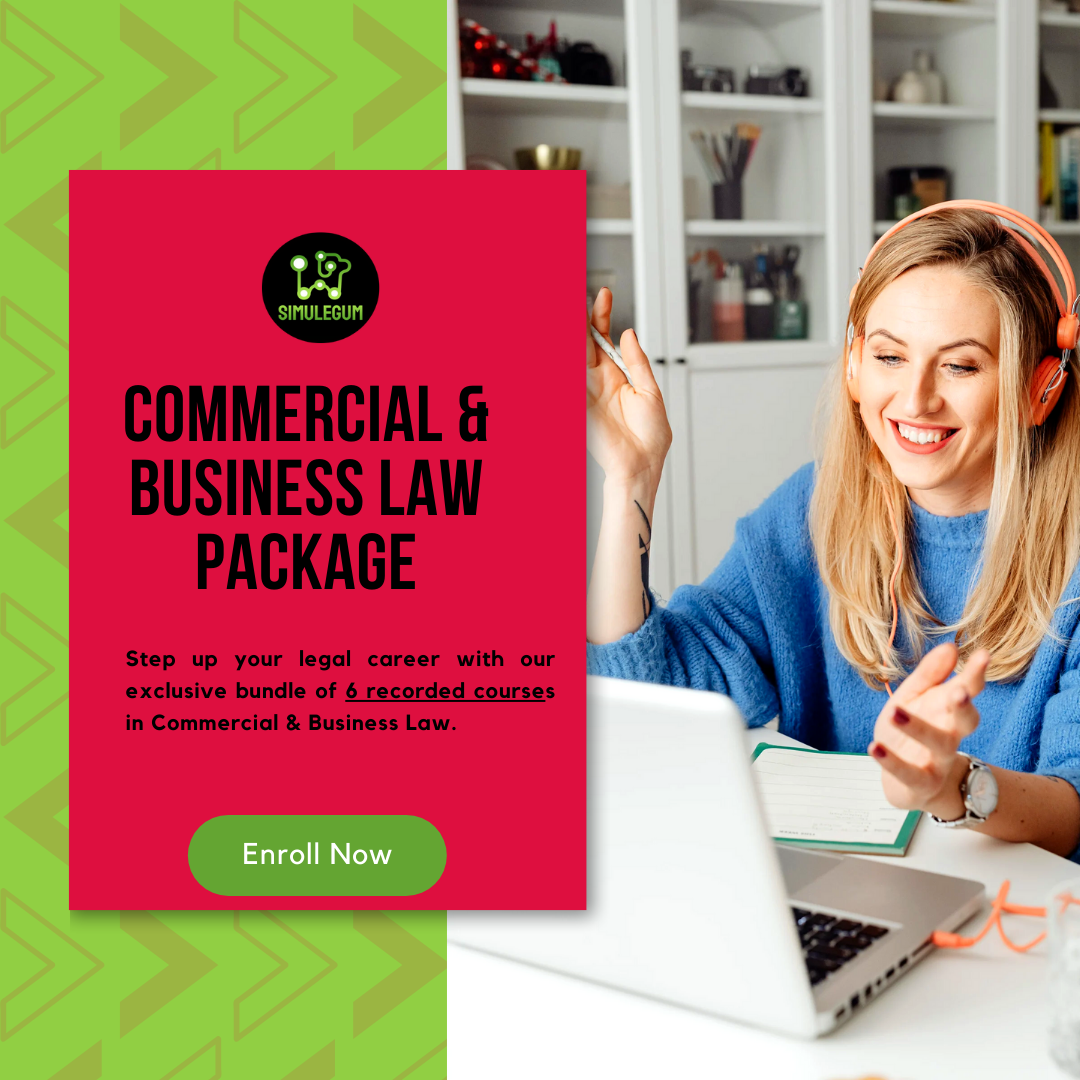 Commercial & Business Law Package by SimuLegum – Bundle of 6 Recorded Courses