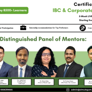 Certificate Course on IBC & Corporate Restructuring