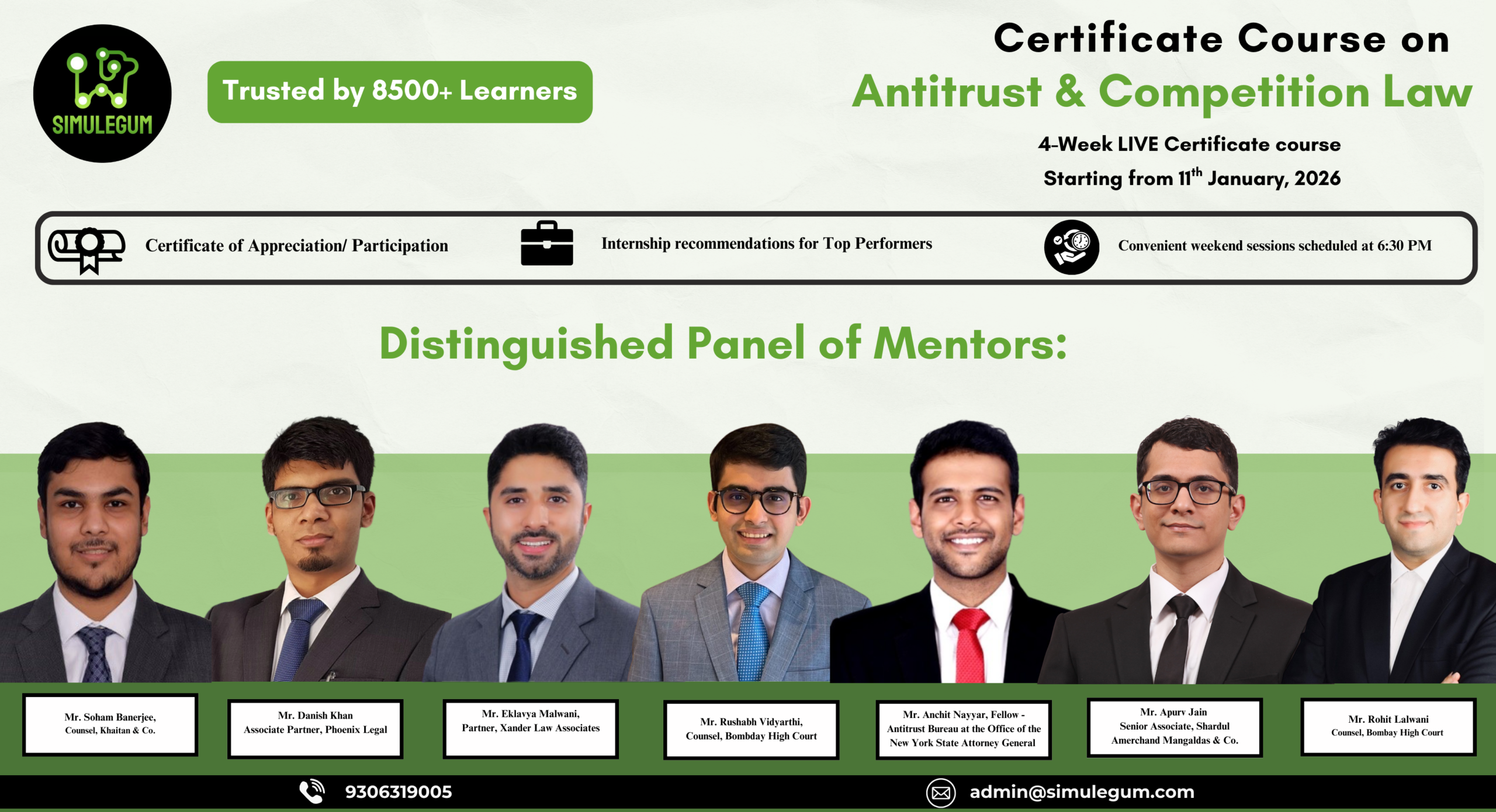 4-Week Certificate Course on Antitrust & Competition Law