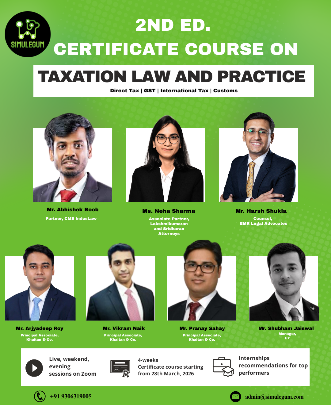 Course Brochure - 2nd Ed Certificate Course on Taxation Law and Practice (3)