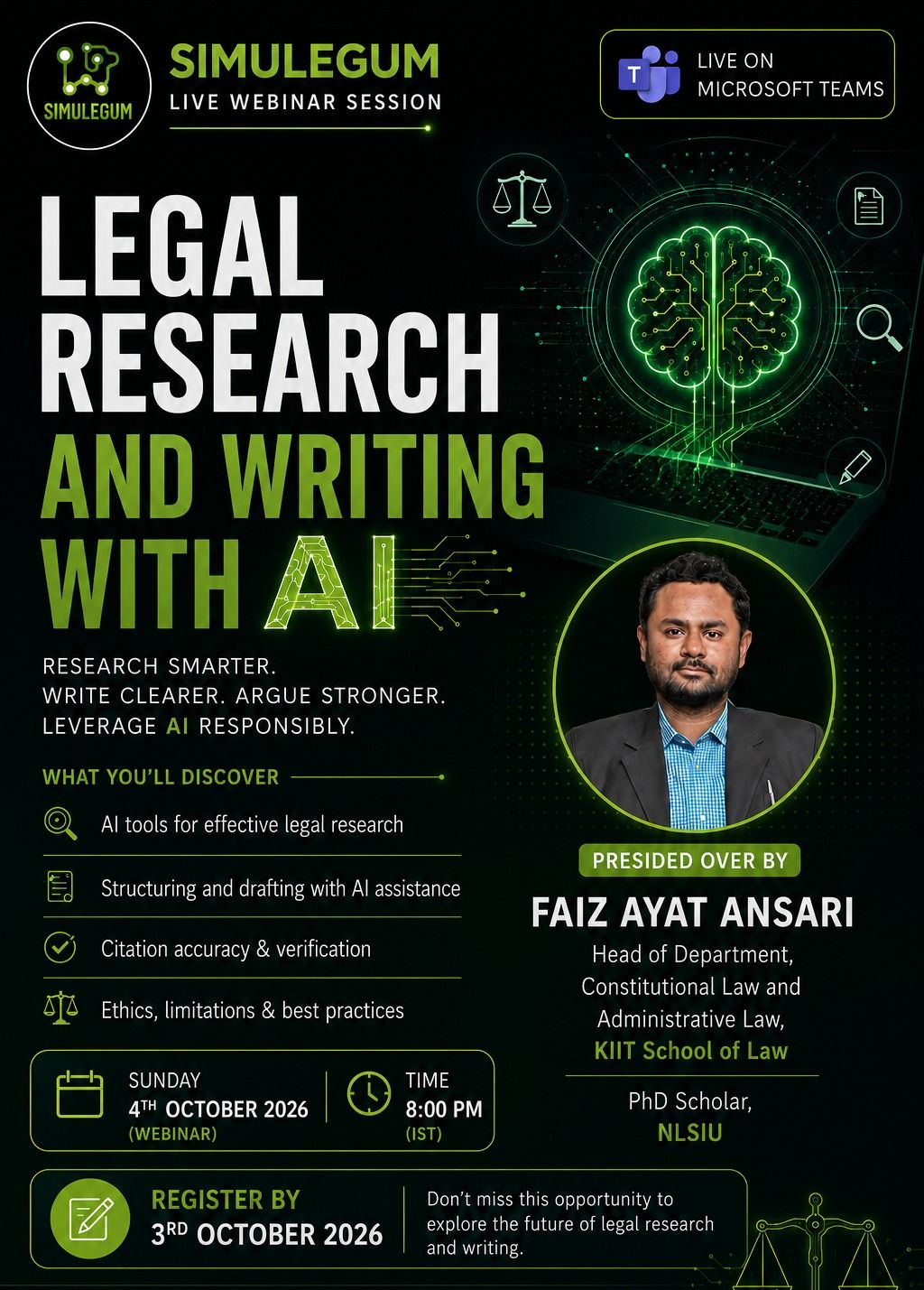 Webinar : Legal Research & Writing with AI